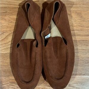 a new day Brown Suede Slip-On Loafers